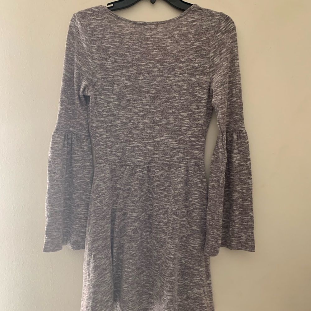 Short flare dress shirt